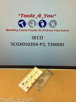 6x New Seco SCGX050204-P2 T2000D Carbide Inserts For Milling CI132