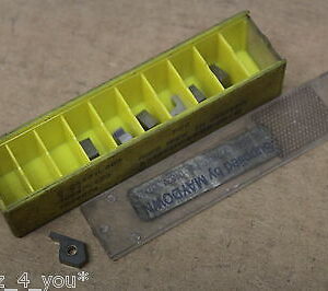 7x New Kennametal 6.24101L003 P20 Carbide Inserts For Parting/Grooving CI615
