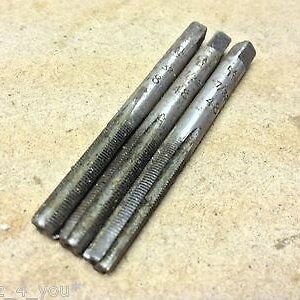 LAL 7/32" x 48 Tpi Whitworth Form HSS Taper, Second, Plug Hand Tap Set (v)