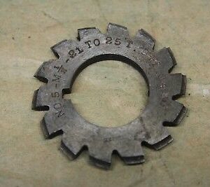 HSS 1/2 MOD 21 - 25T Involute Gear Cutter MC556