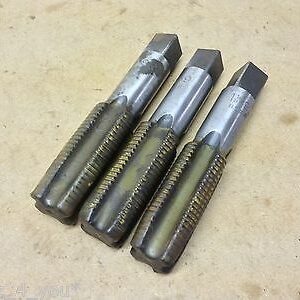 1 1/8" x 9 Tpi BSF Taper, Second (2nd) & Plug Hand Tap Set In Wax (v)