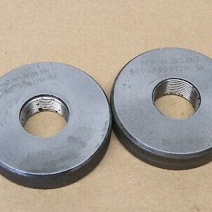 Horstmann 7/8" x 18 UNS 2A GO & NOGO Screw Thread Ring Gauge ME1999