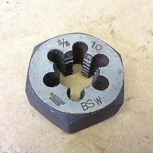 British Made 13/16" x 10 Tpi BSW Whitworth 1.76" Across Flats (v)