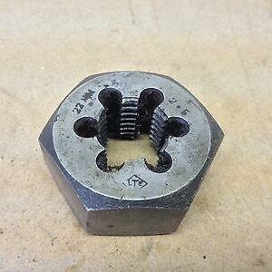 Triangle Brand M22 x 2.50 Metric 1.67" Across Flats Die Nut In Wax (v)