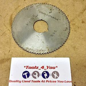 Double Spanner 4" x 5/64" x 1" Bore Milling Cutter Slitting Saw (v)