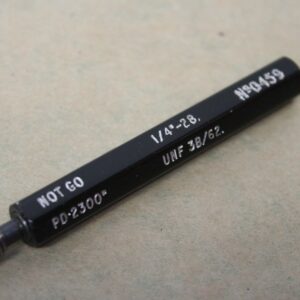 1/4" x 28 Tpi UNF 2B NOGO Screw Thread Plug Gauges ME1011
