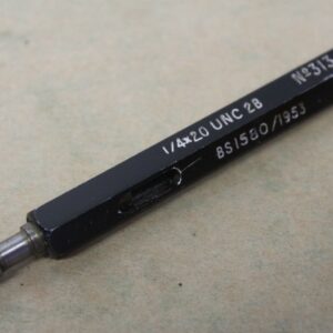 Horstmann 1/4" x 20 UNC 2B NOGO Screw Thread Plug Gauge ME1059