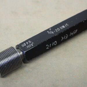 Matrix 3/4" x 20 UNJS GO Screw Thread Plug Gauge ME1203