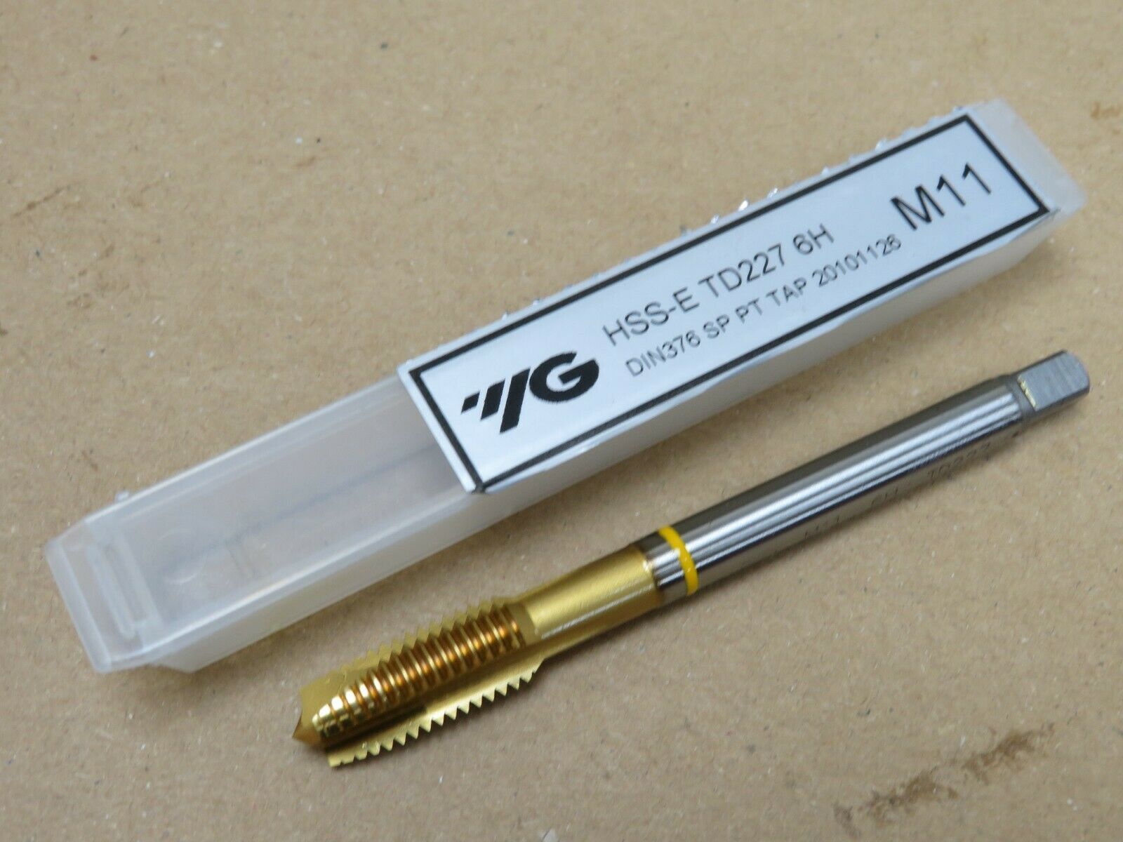 YG1 TD227 M11 x 1.5 HSS-E Power Metal TiN Coated Spiral Point Machine Tap