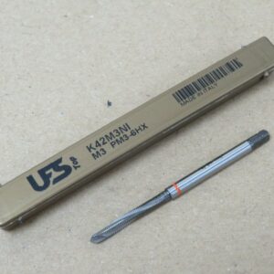 UFS M3 x 0.5 Powder Metal Spiral Flute TiCN Coated Machine Tap for Nickel Alloys