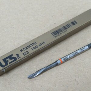 UFS M3 x 0.5 Powder Metal Spiral Point TiCN Coated Machine Tap for Nickel Alloys