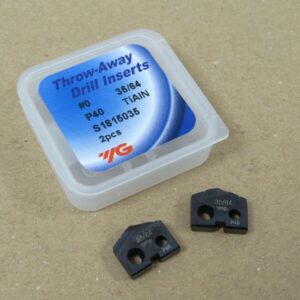 YG1 S1815035 2x 35/64 Spade Drill Throw-Away Carbide Inserts TiAIN Coated CI1452