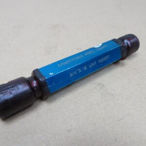 Armstrong 3/4" x 18 UNF Helicoil Insert GO NOGO Screw Thread Plug Gauge ME3657