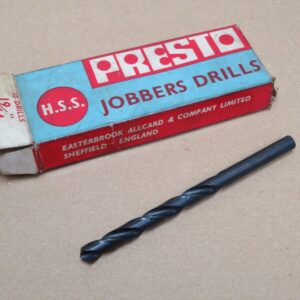 1x Presto 19/64" HSS Straight Shank Imperial Jobber Drill Made In Sheffield