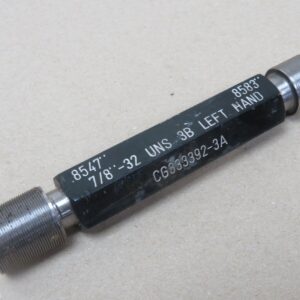 Coventry Gauge 7/8" x 32 UNS 3B LEFT HAND GO NOGO SCREW THREAD PLUG GAUGE ME3881
