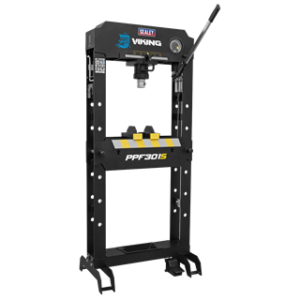 Viking Floor Type Air/Hydraulic Press with Sliding Ram and Foot Pedal 30 Tonne