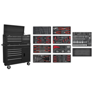 American PRO® Tool Chest Combination with 117pc Tool Kit - Black