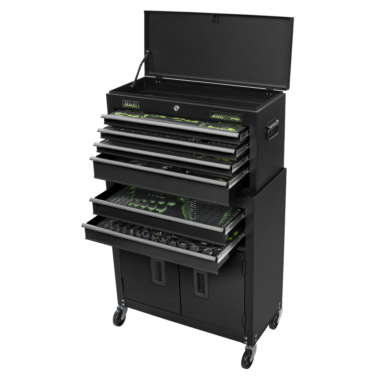 Sealey Top Chest & Rollcab Combination 6 Drawer with Tool Kit 247pc