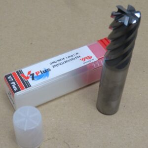20mm Carbide End Mill 6 Flute V7 Plus TRP 2mm Corner Radius Plain Shank MC1424